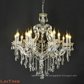 Hotel gold crystal chandelier big candle chandelier antique images for lobby 85160